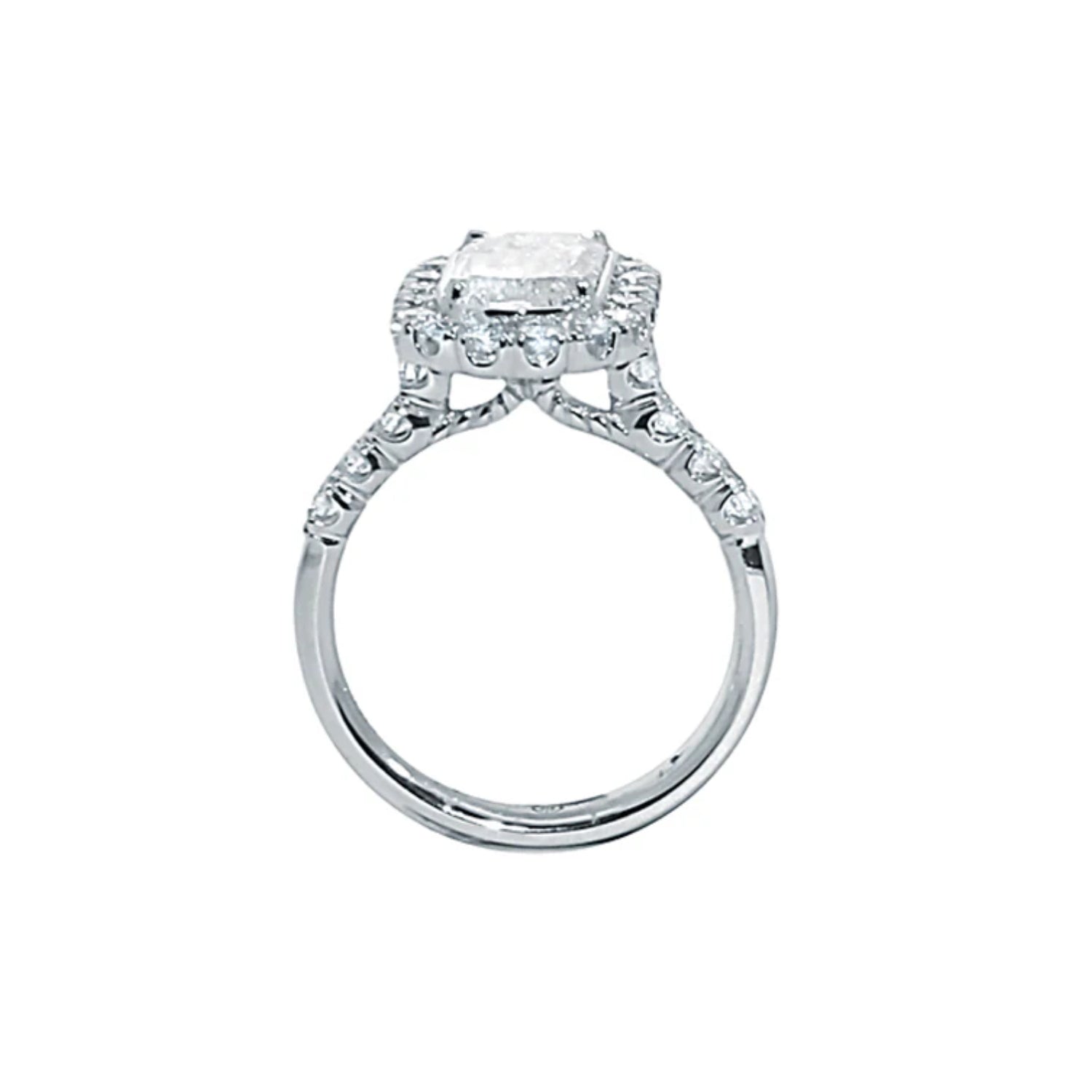 Christopher Designs L'Amour Halo Diamond Engagement Ring