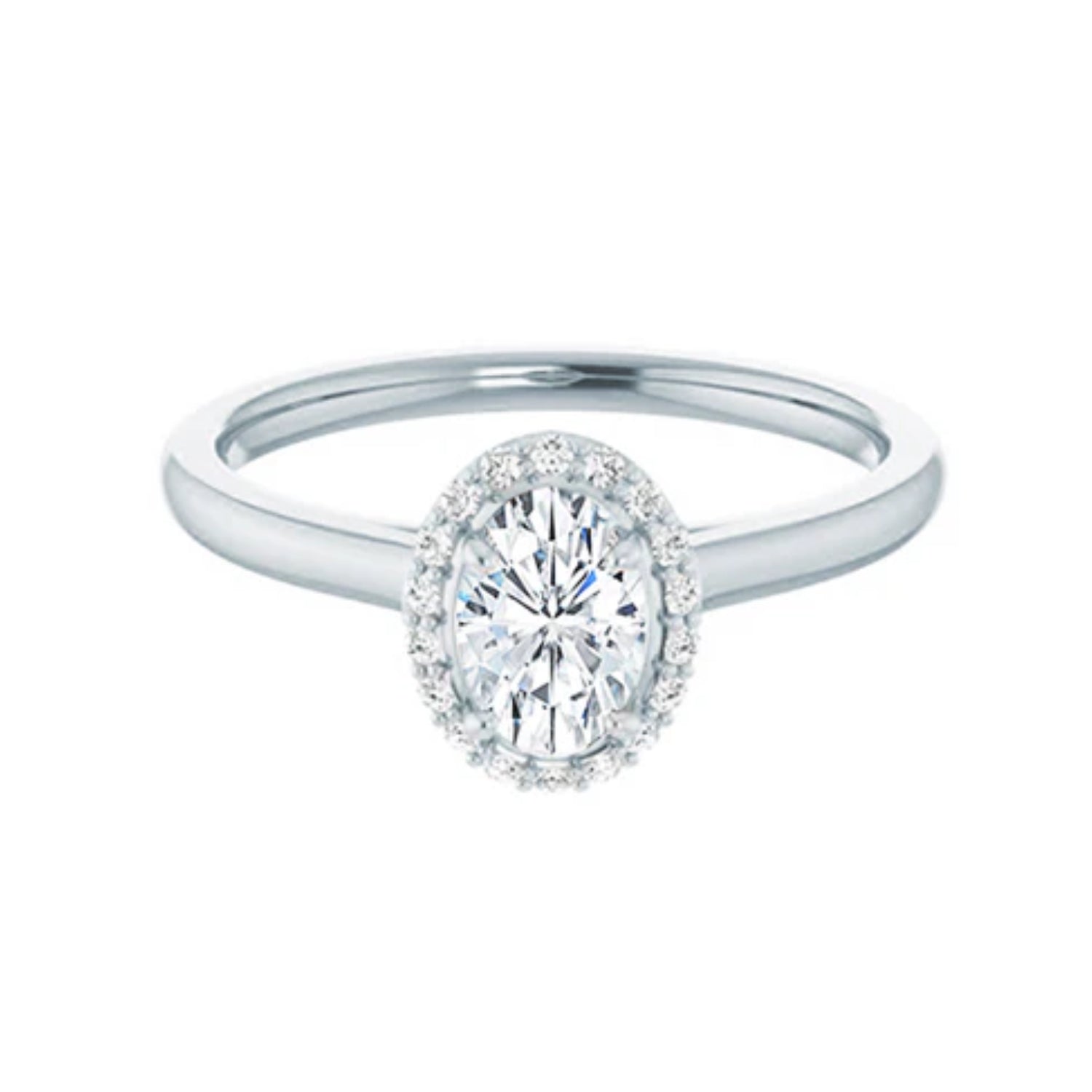 Halo Diamond Engagement Ring