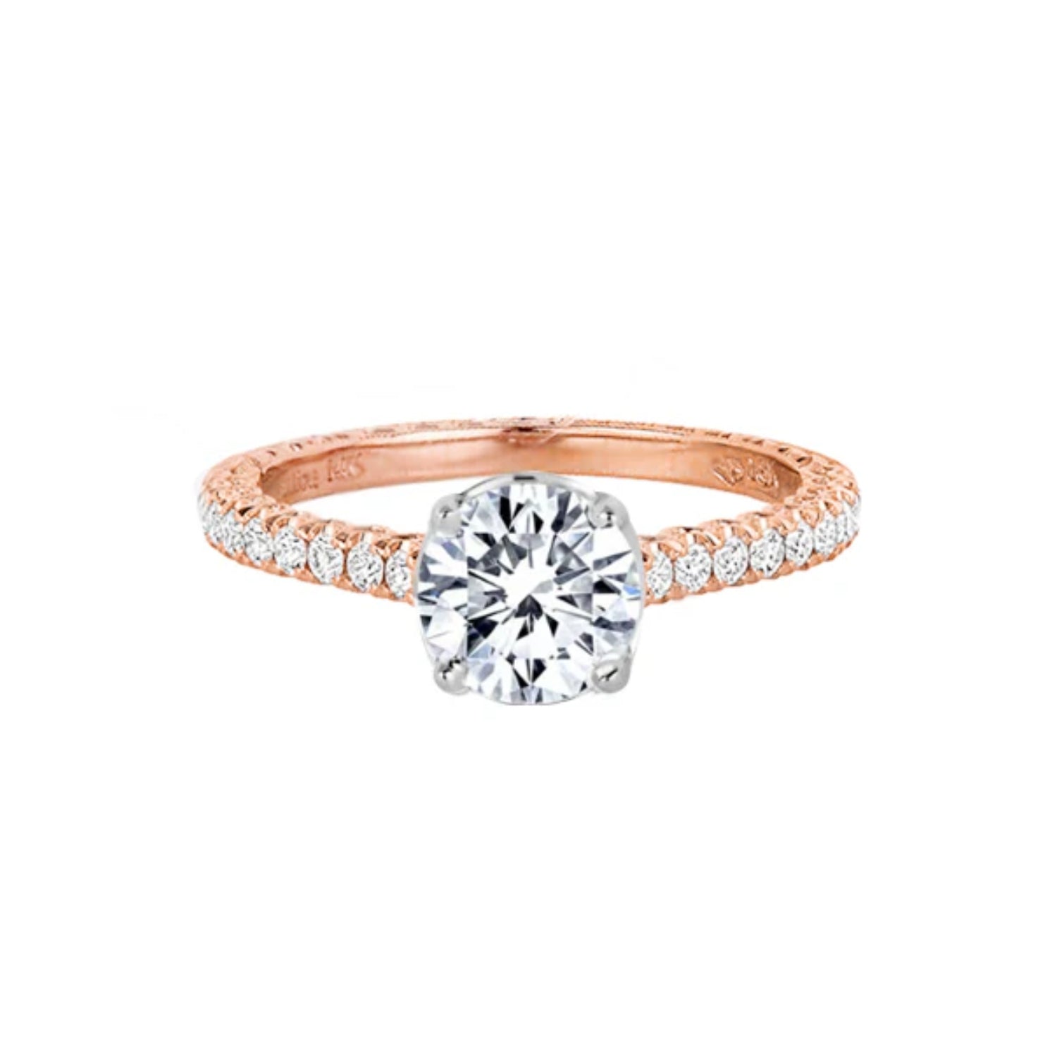 Jack kelege Silhouette Diamond Engagement Ring