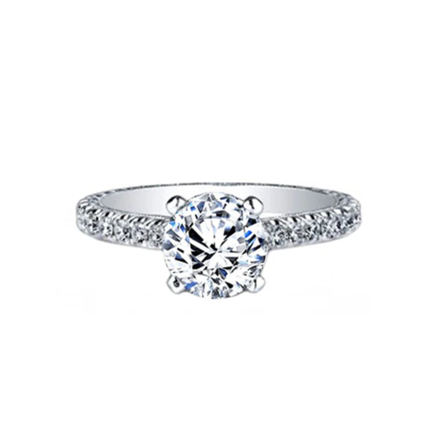 Jack kelege Round Diamond Engagement Ring