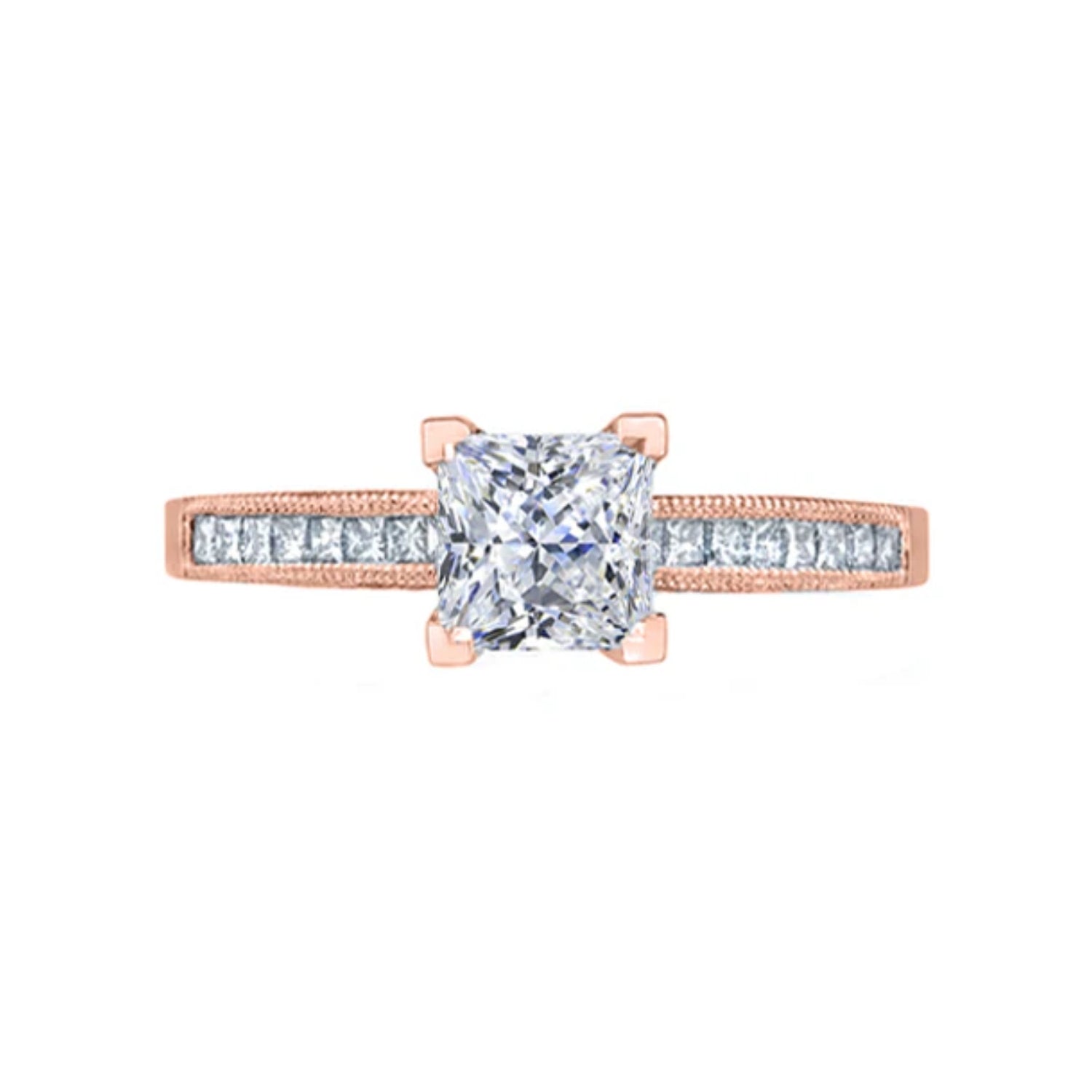 Tacori Princess Channel Set Diamond Engagement Ring