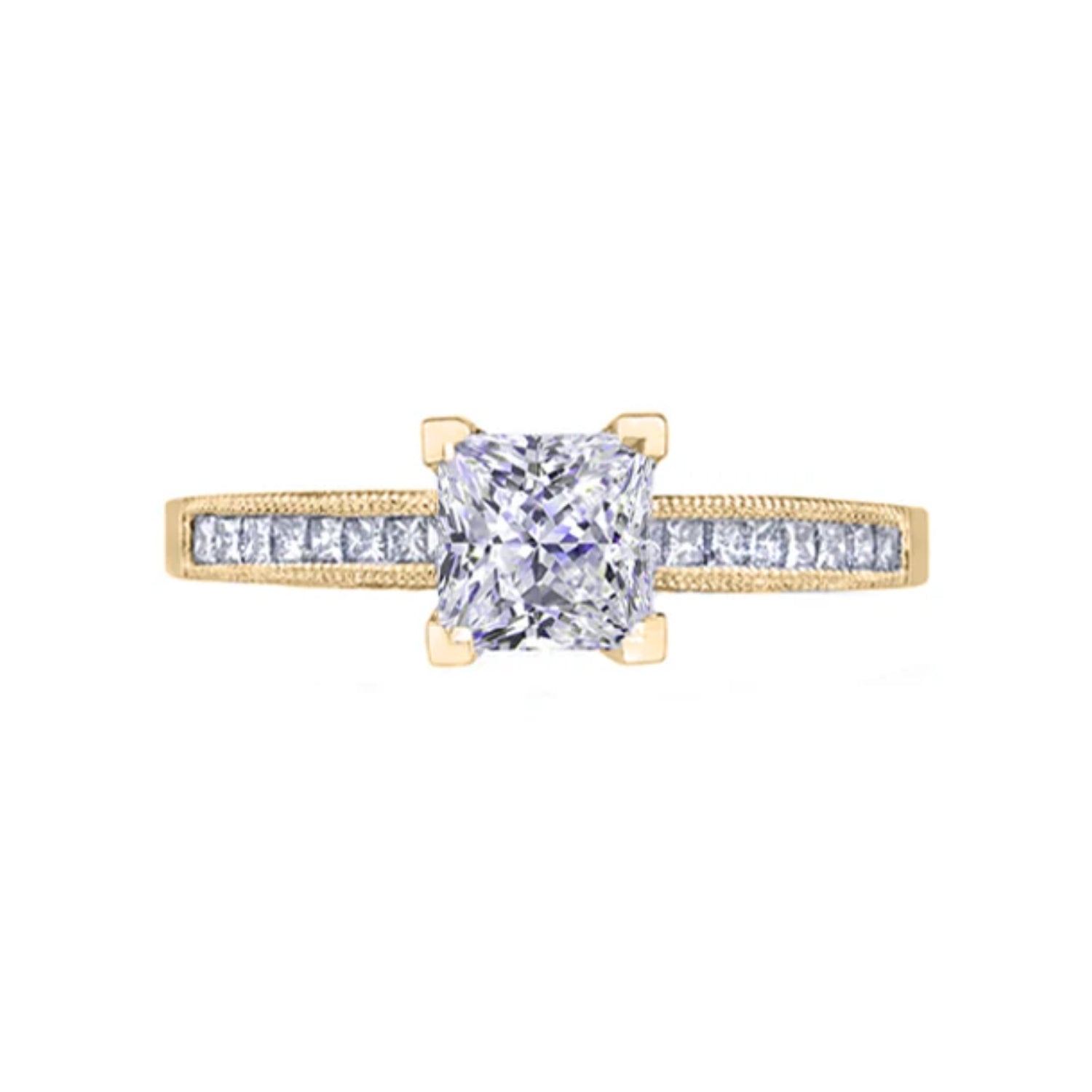 Tacori Princess Channel Set Diamond Engagement Ring