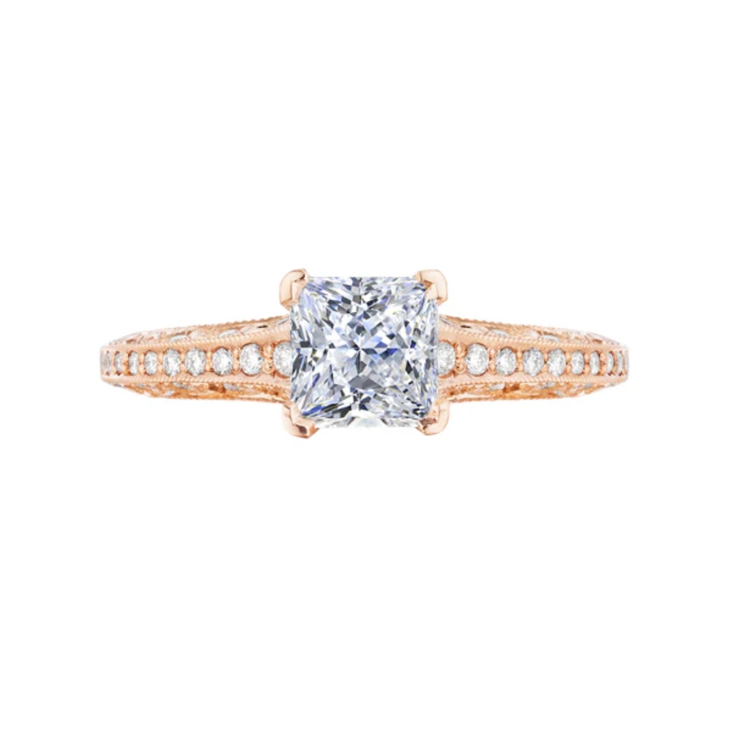 Tacori Classic Crescent Princess Cut Engagement Ring