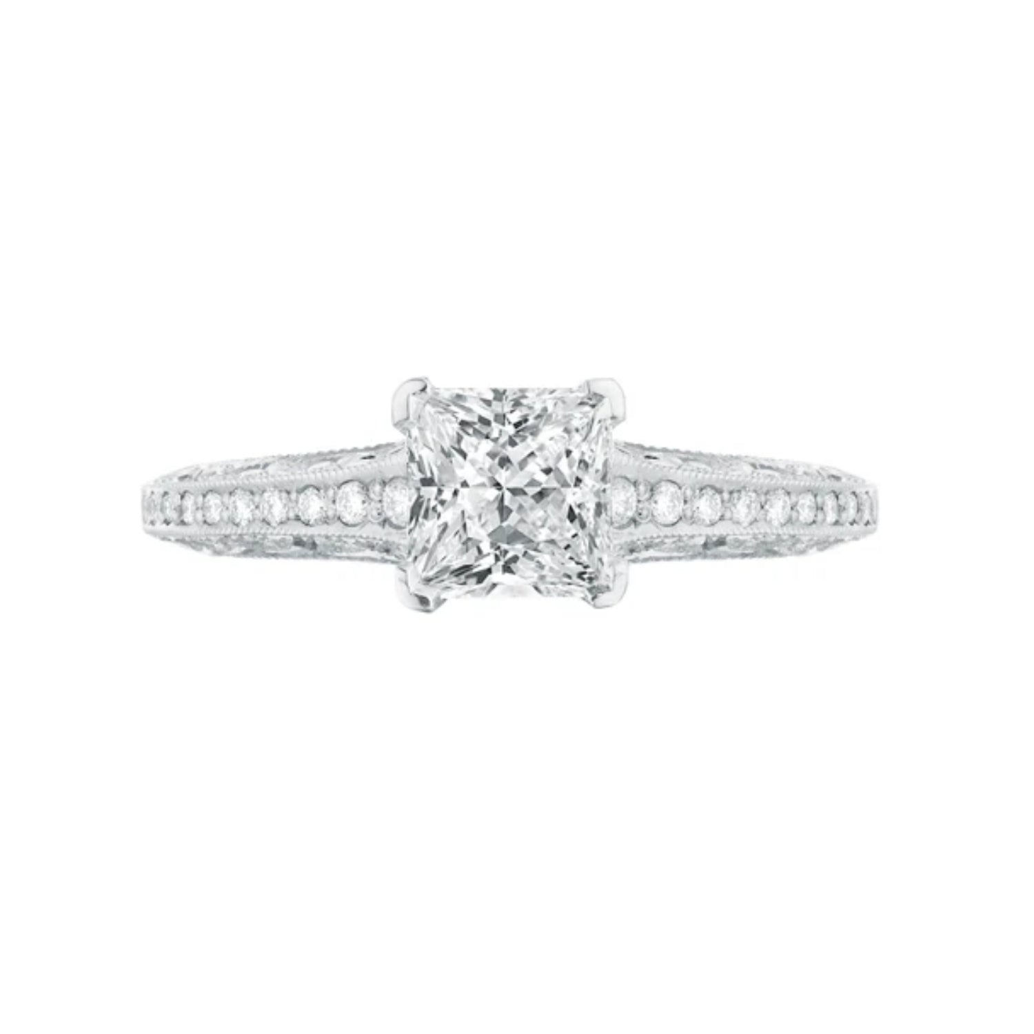 Tacori Classic Crescent Princess Cut Engagement Ring