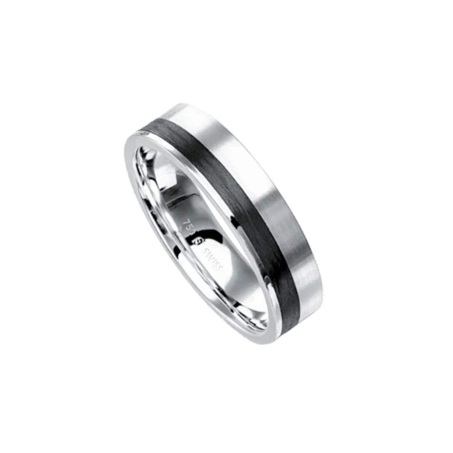 Furrer Jacot Men's Single Carbon Wedding Band