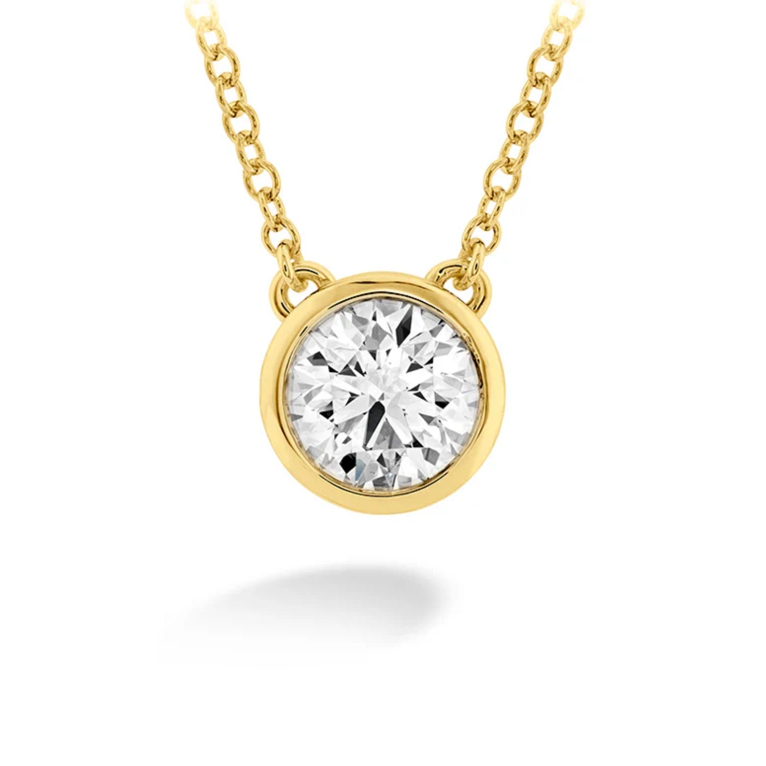 Hearts On Fire Bezel Diamond Necklace