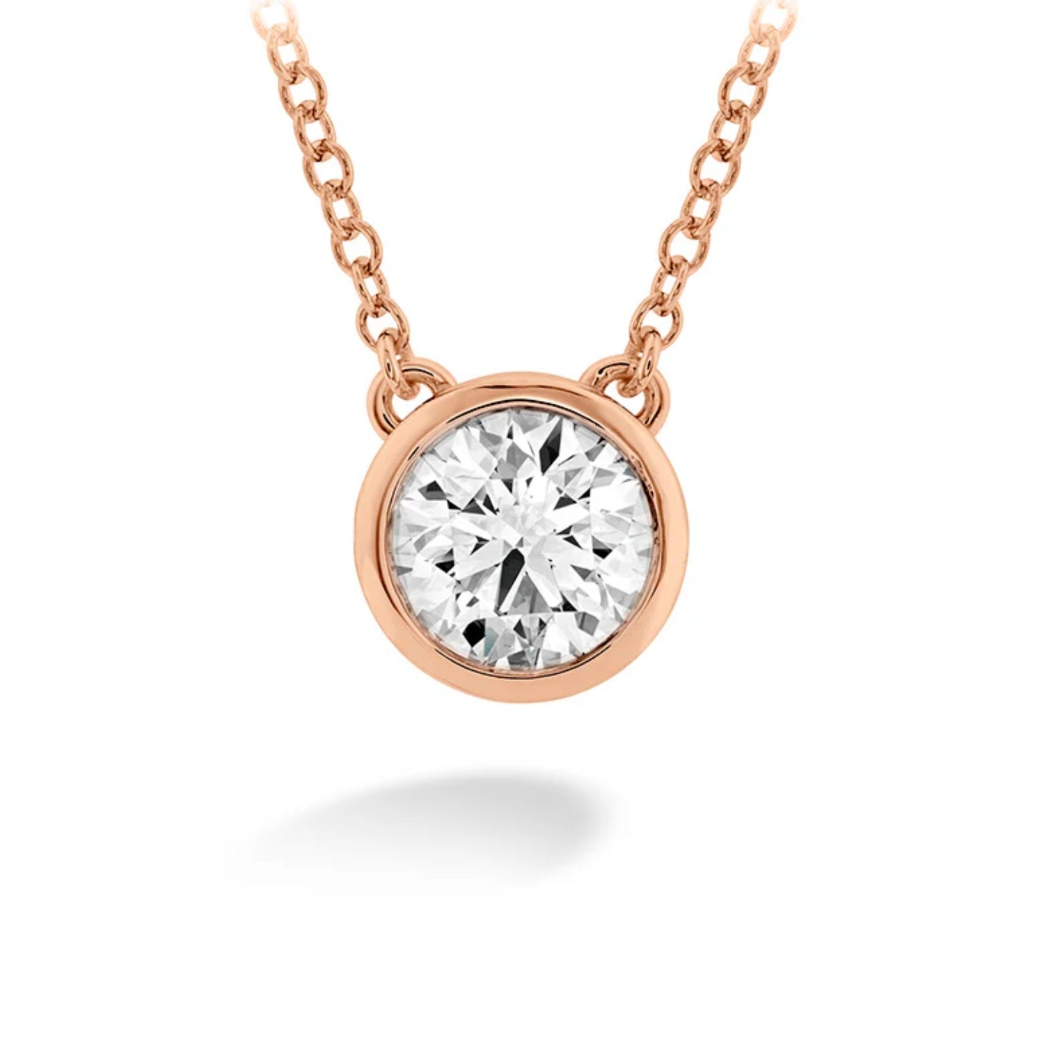 Hearts On Fire Bezel Diamond Necklace