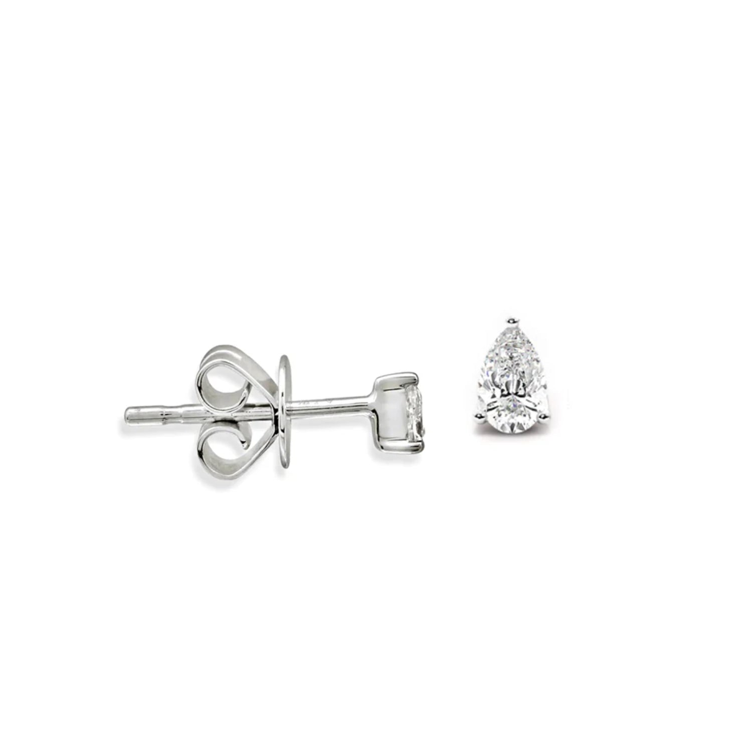 Pear Cut Diamond Stud Earrings