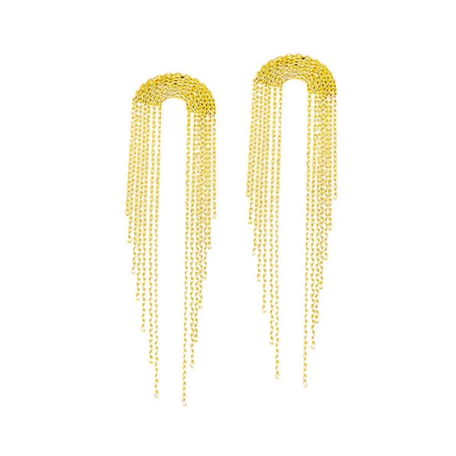 Cascading Multi Chain Drop Earrings