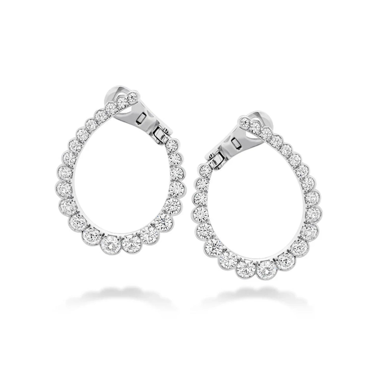 Hearts On Fire Aerial Regal Diamond Hoop Earrings