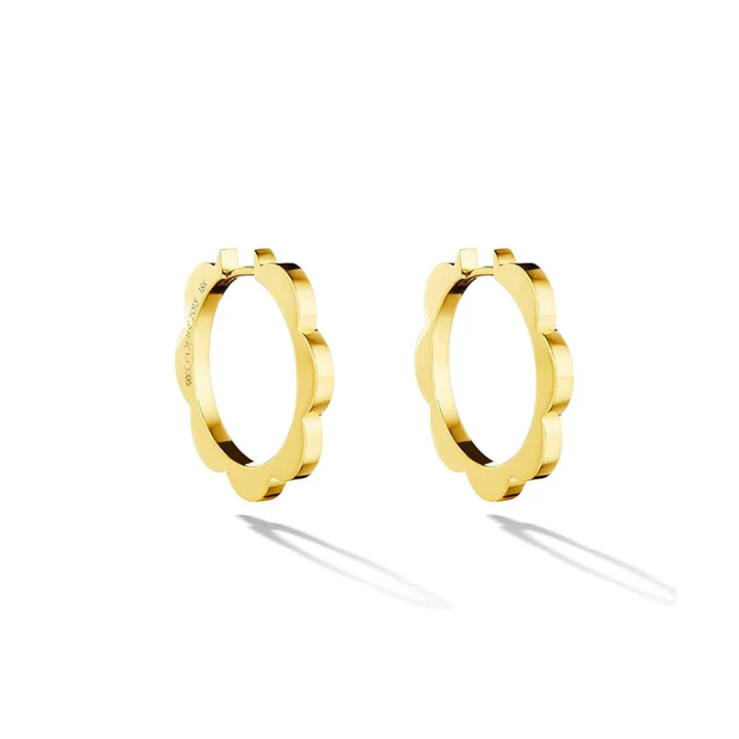 Cadar Design Medium Triplet Polished Hoop Earrings