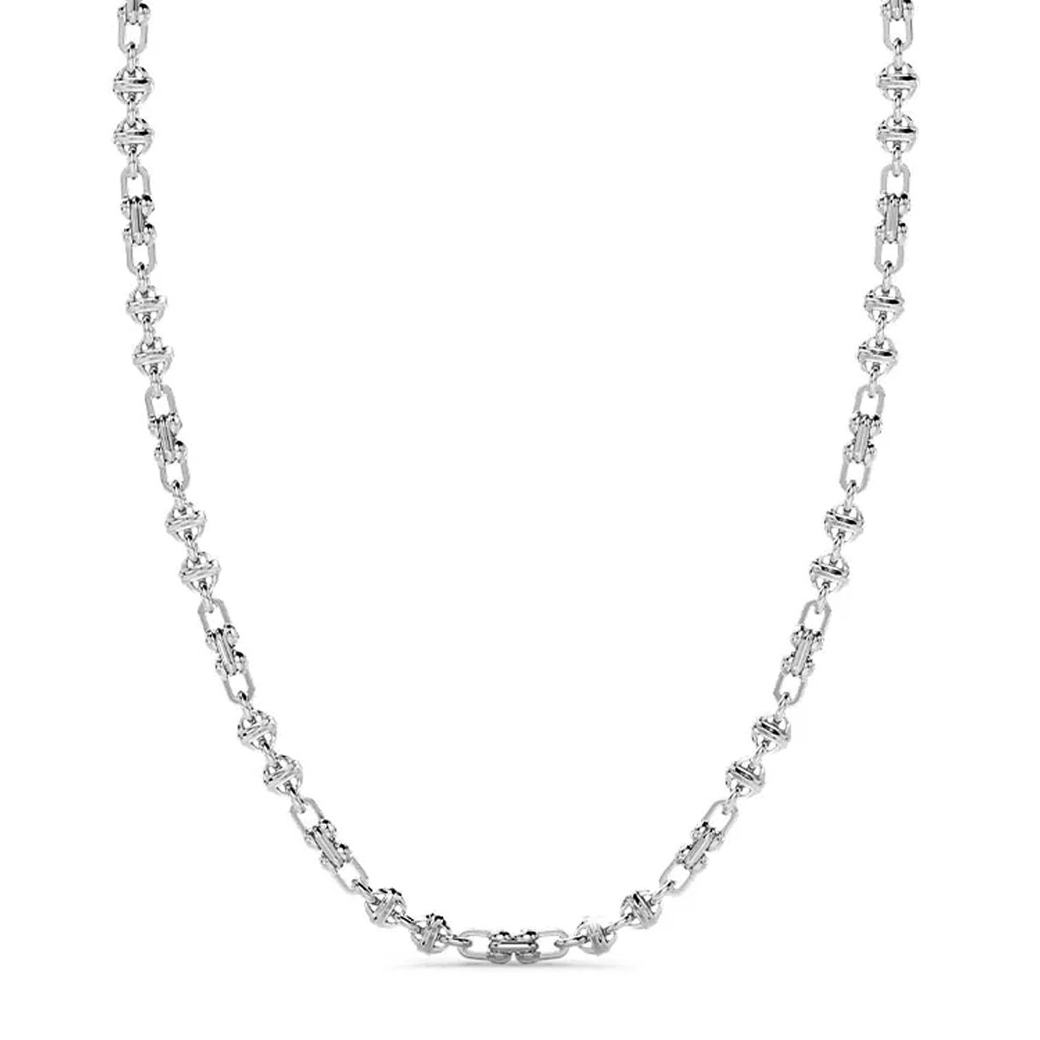 Zancan Mens Eternity Silver Necklace 24"