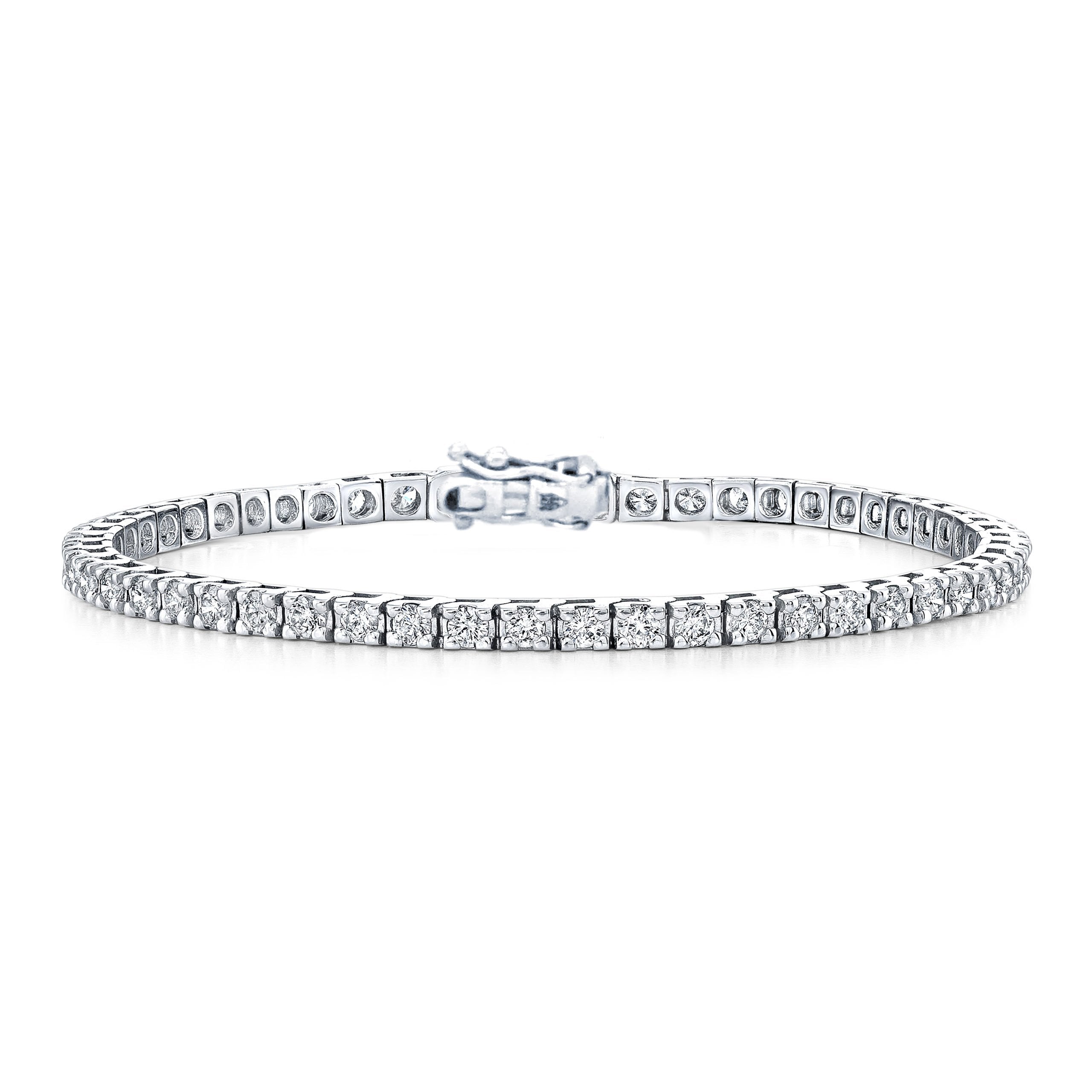 Buy Moissanite bracelet | Round Moissanite Tennis Bracelet Online –  Bejeweled