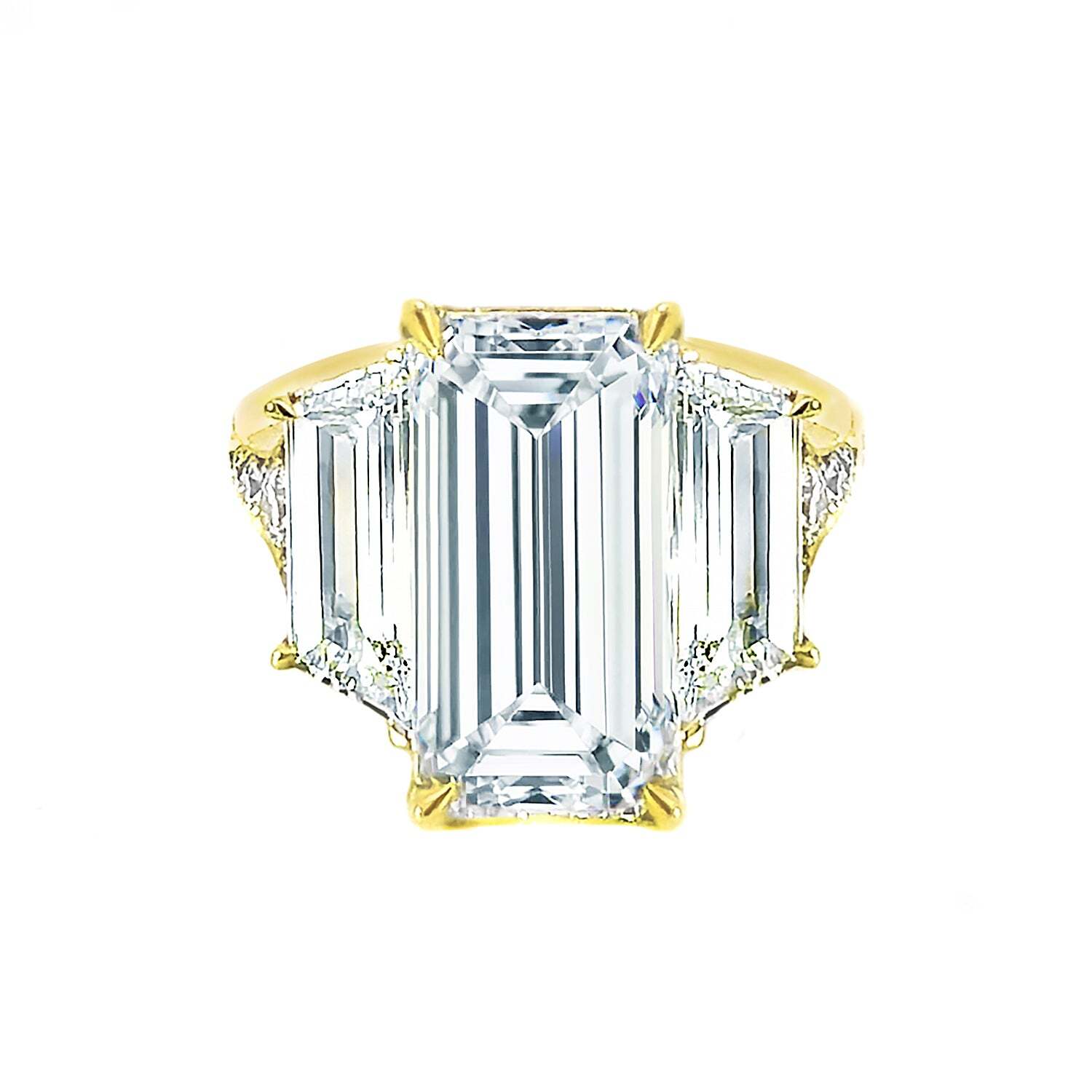 Christopher Designs L'amour Emerald Engagement Ring