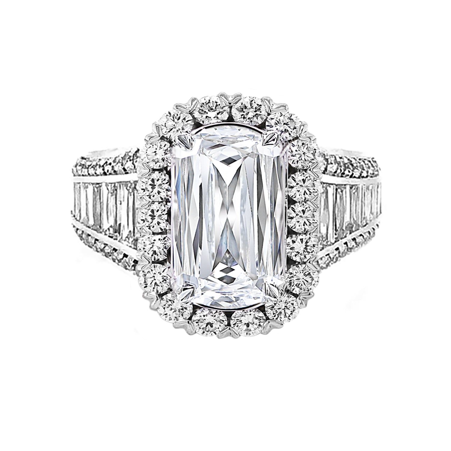 Christopher Designs Halo Diamond Engagement Ring