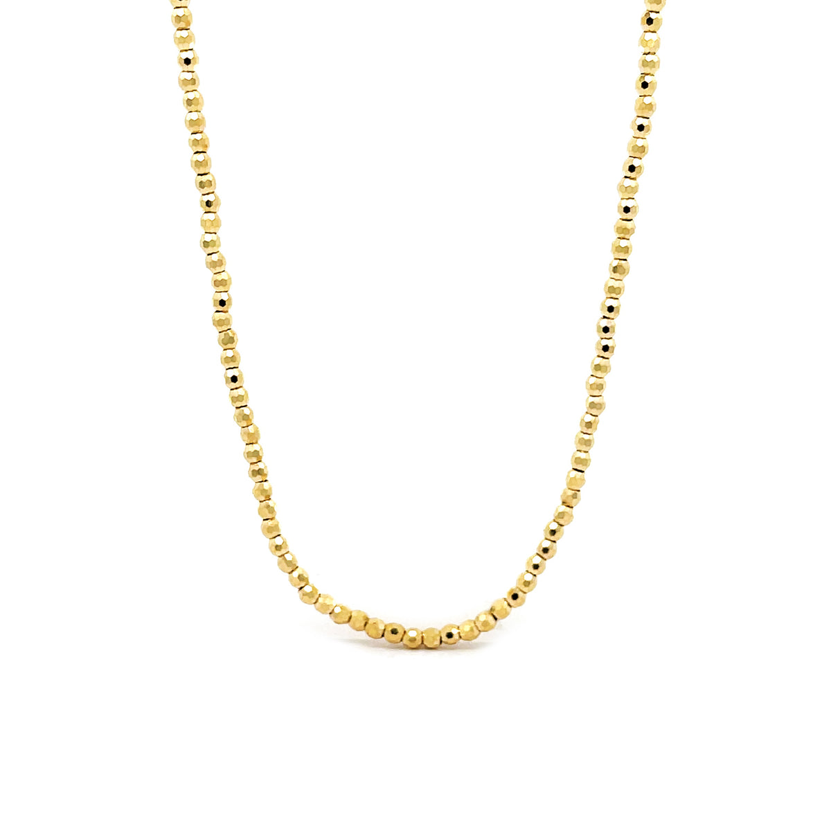 Howard 14K Yellow Gold 16" Glitter Necklace