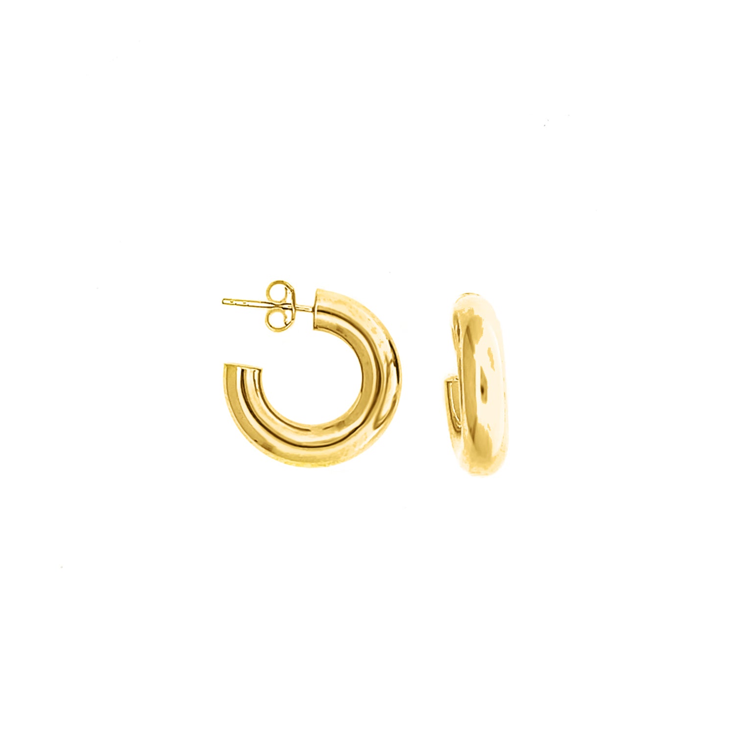 Tube Design Hoop Earrings