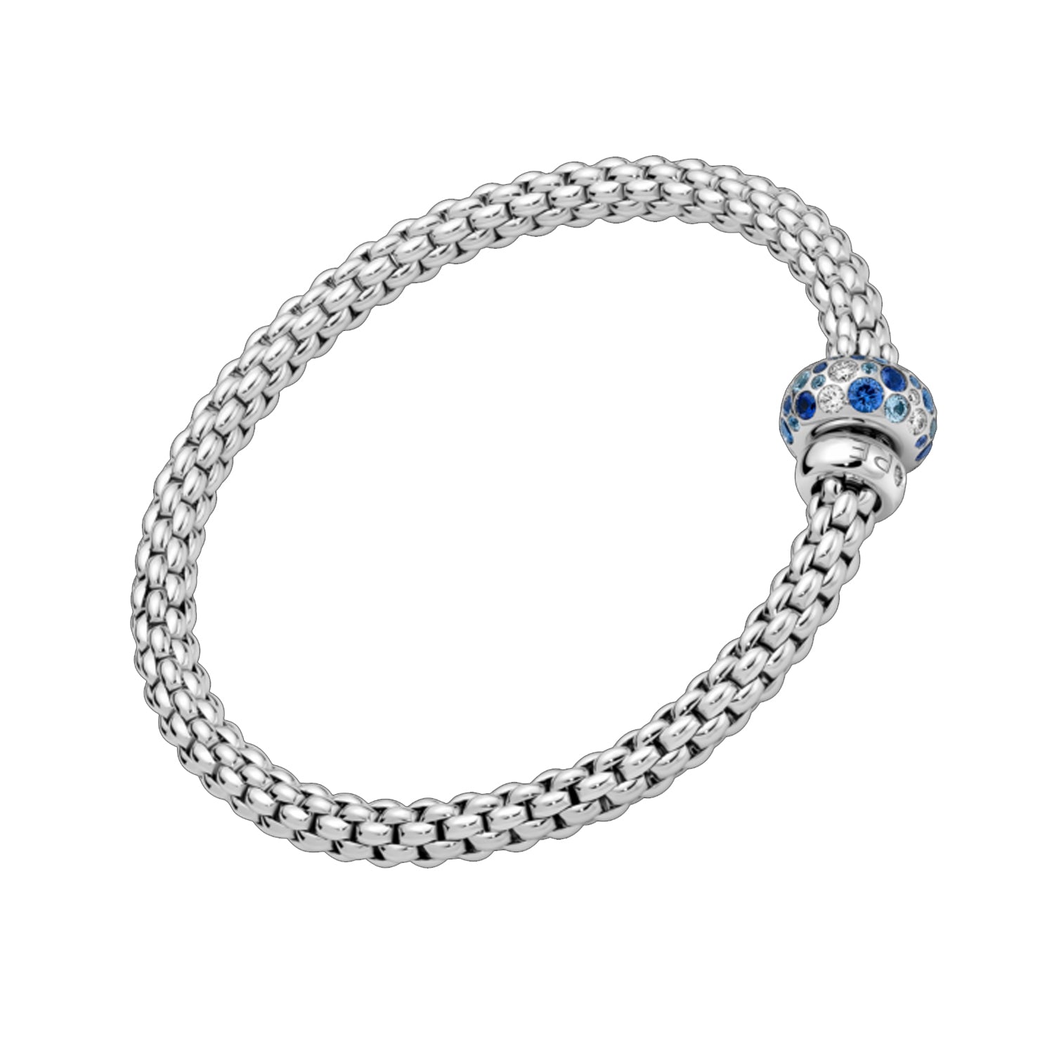 FOPE Solo Collection Sapphire & Diamond Rondel Bracelet