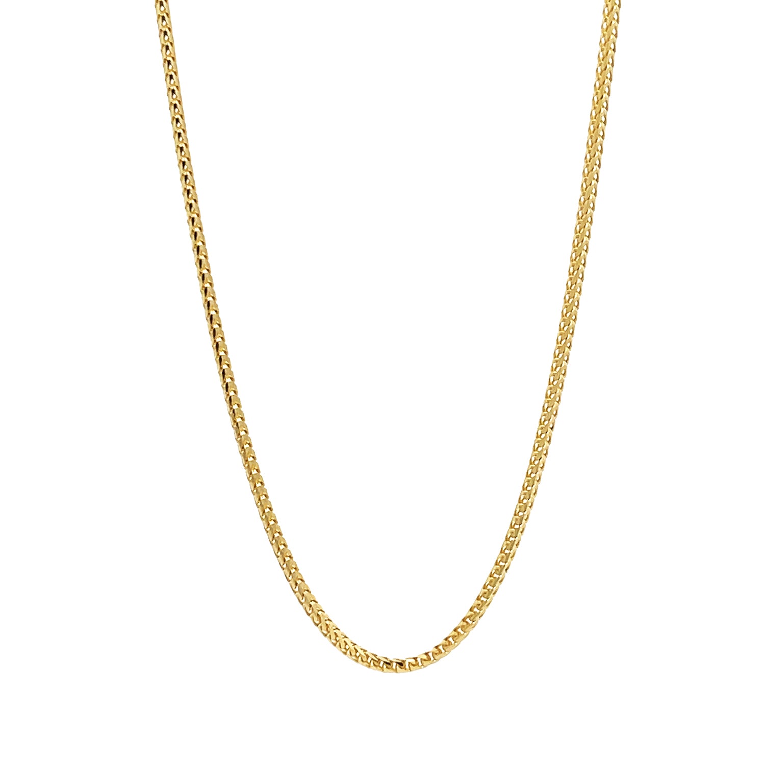 Yellow Gold Solid Franco Chain 1.5mm