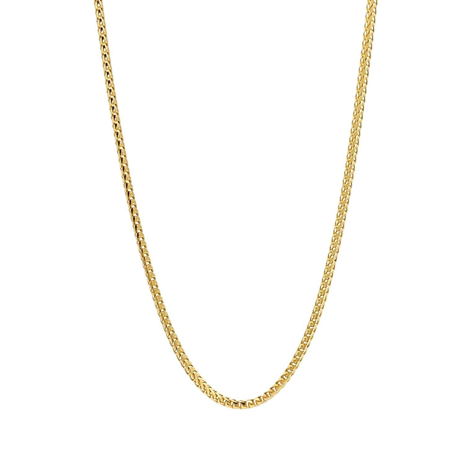 Yellow Gold Solid Franco Chain 1.5mm
