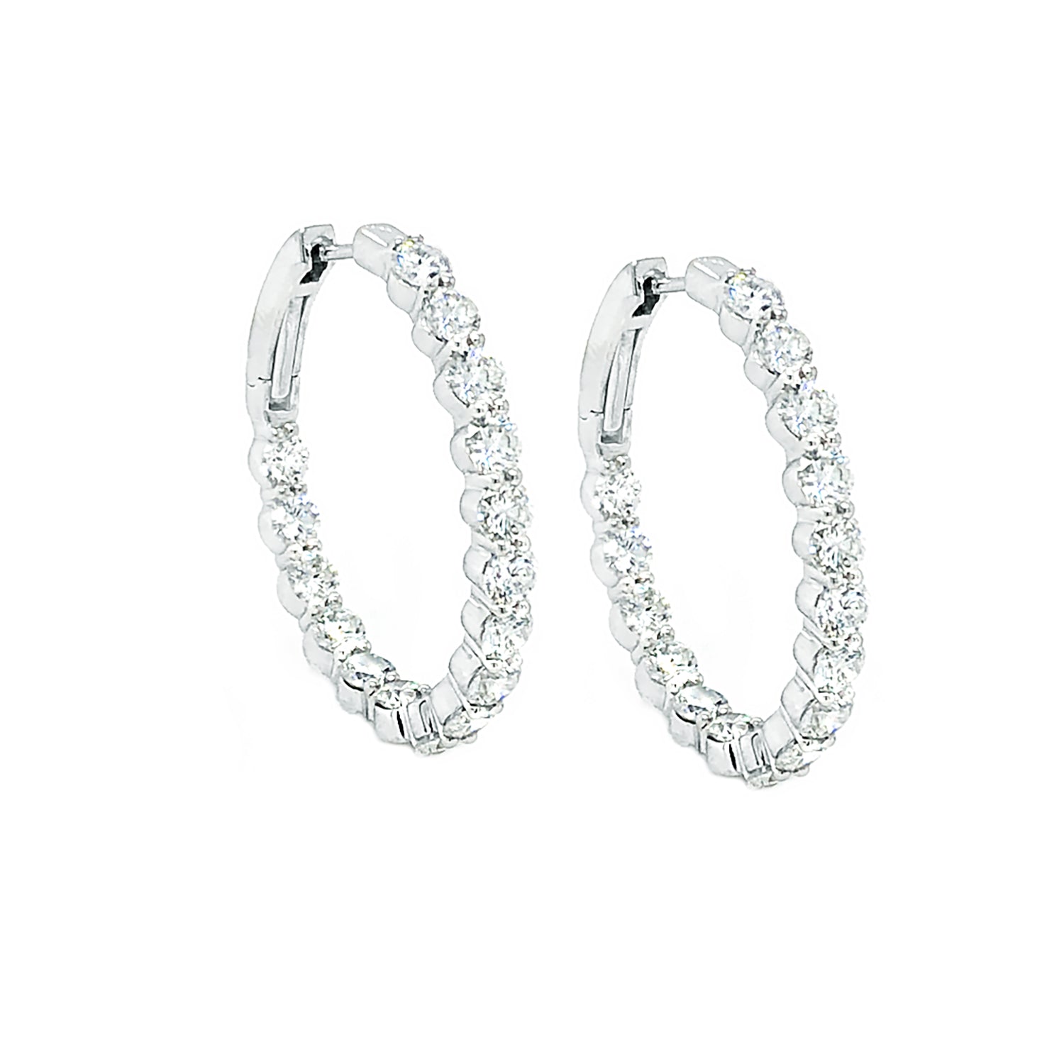 In-Out Hoops Earrings 4.13ctw