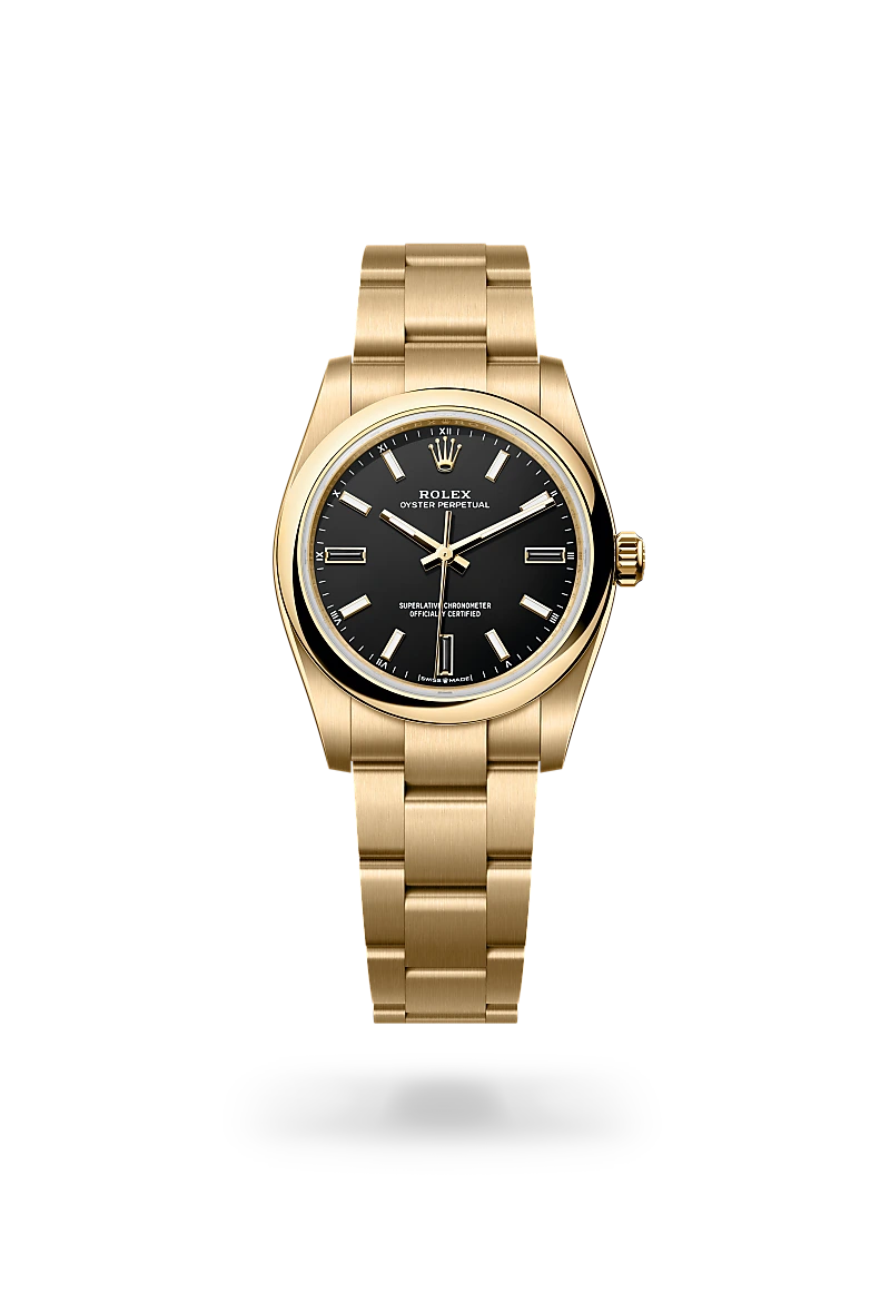 Rolex Oyster Perpetual 34 - Oyster, 34 mm, yellow gold
