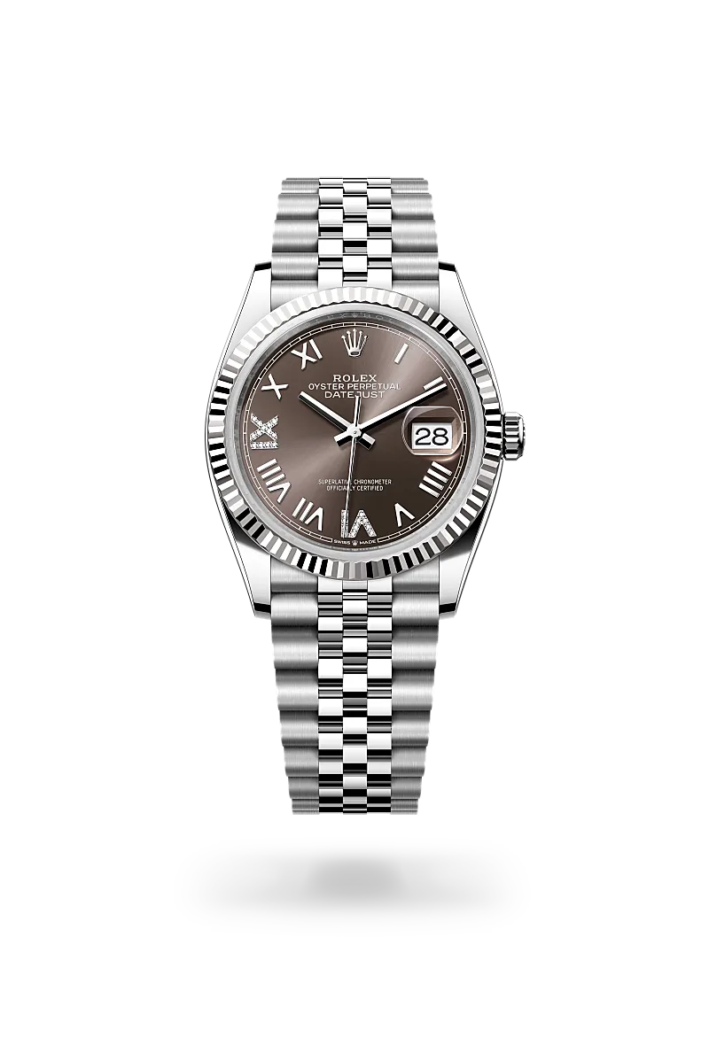 Rolex Datejust 36 - Oyster, 36 mm, Oystersteel and white gold