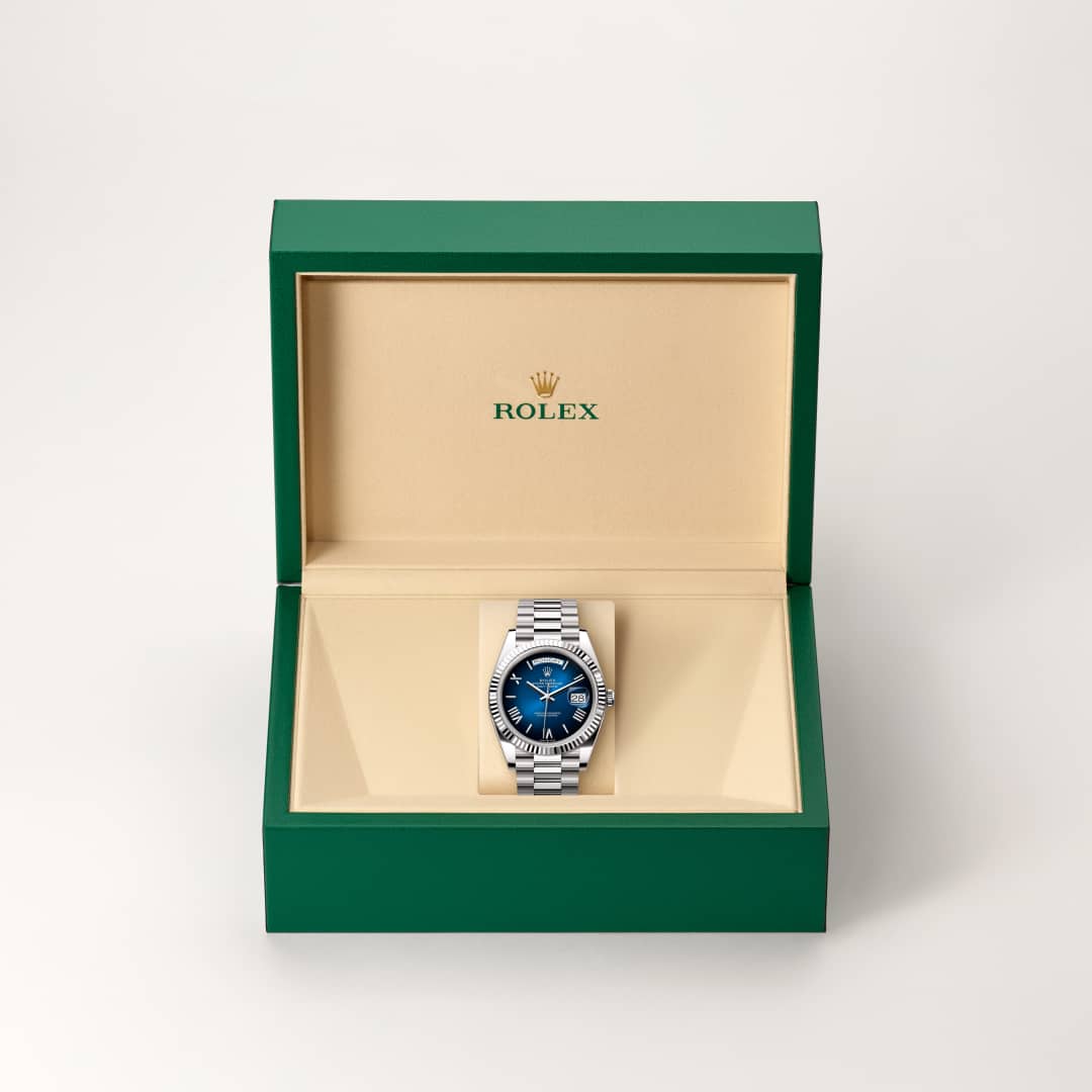 Rolex Day-Date 40 18 ct white gold, M228239-0076