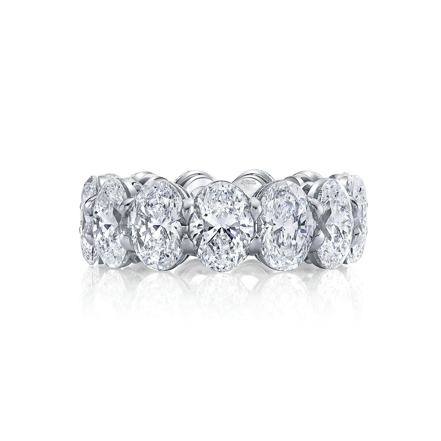 Oval Diamond Eternity Band 9.95ctw