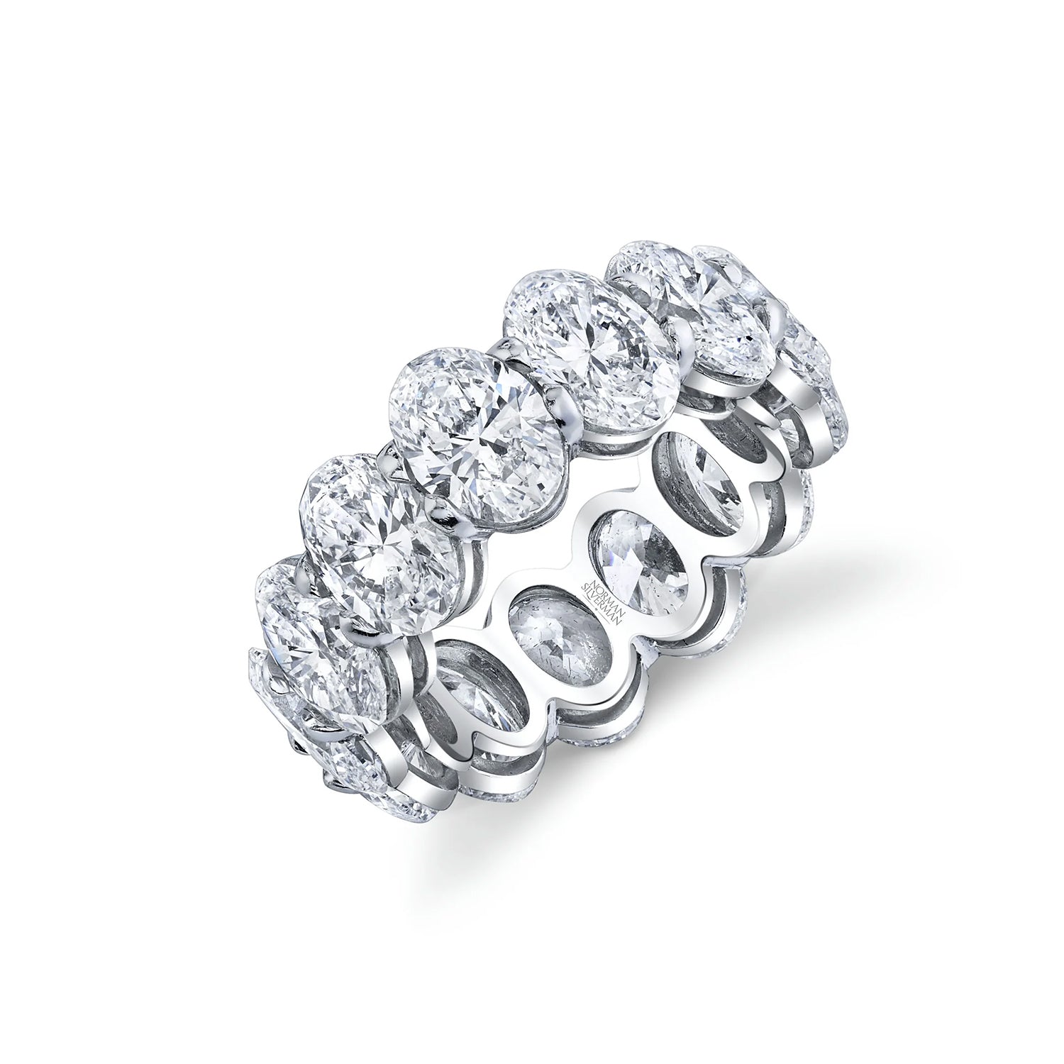 Oval Diamond Eternity Band 9.95ctw