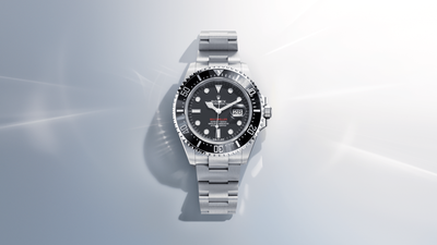 A video showcasing the Rolex Sea-Dweller. The thumbnail preview depicts the front of a Rolex Sea-Dweller in Oystersteel, set against an abstract white background.