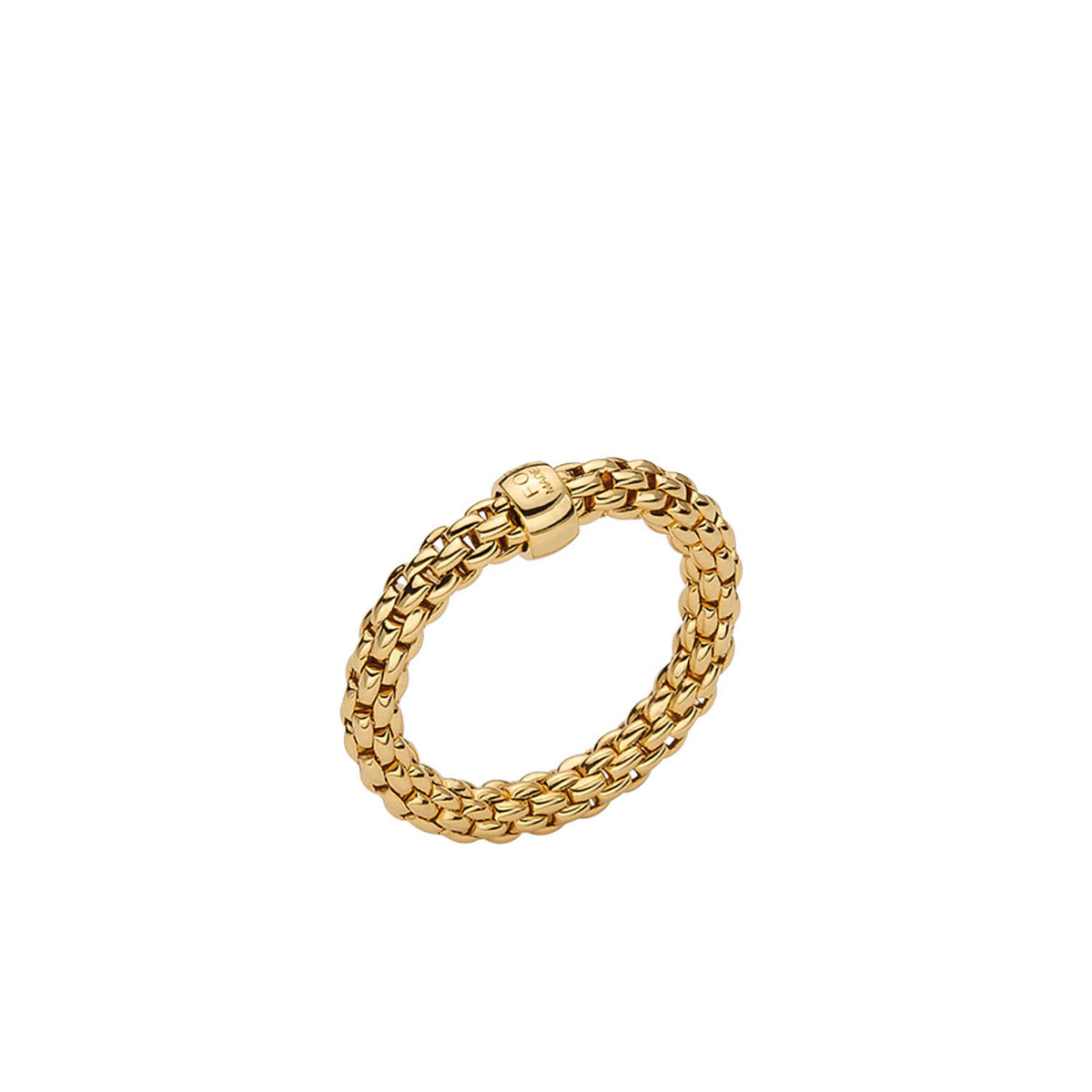FOPE Essentials Collection 18K Yellow Gold Flex'it Ring