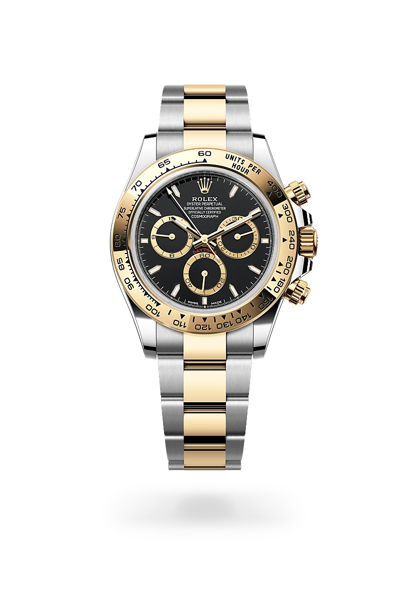 rolex cosmograph daytona in yellow rolesor, m126503-0003 - howard fine jewellers