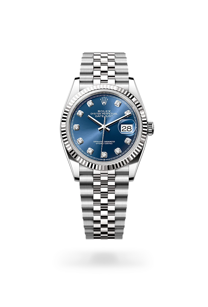 rolex datejust in white rolesor, m126234-0037 - howard fine jewellers