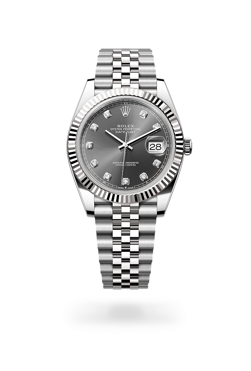 rolex datejust in white rolesor, m126334-0006 - howard fine jewellers