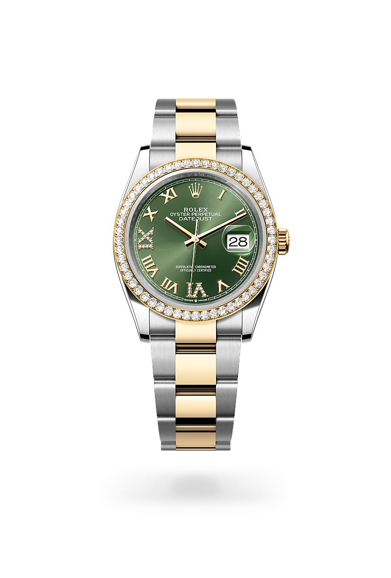 rolex datejust in yellow rolesor, m126283rbr-0012 - howard fine jewellers