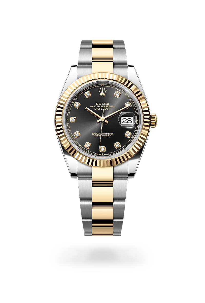 rolex datejust in yellow rolesor, m126333-0005 - howard fine jewellers