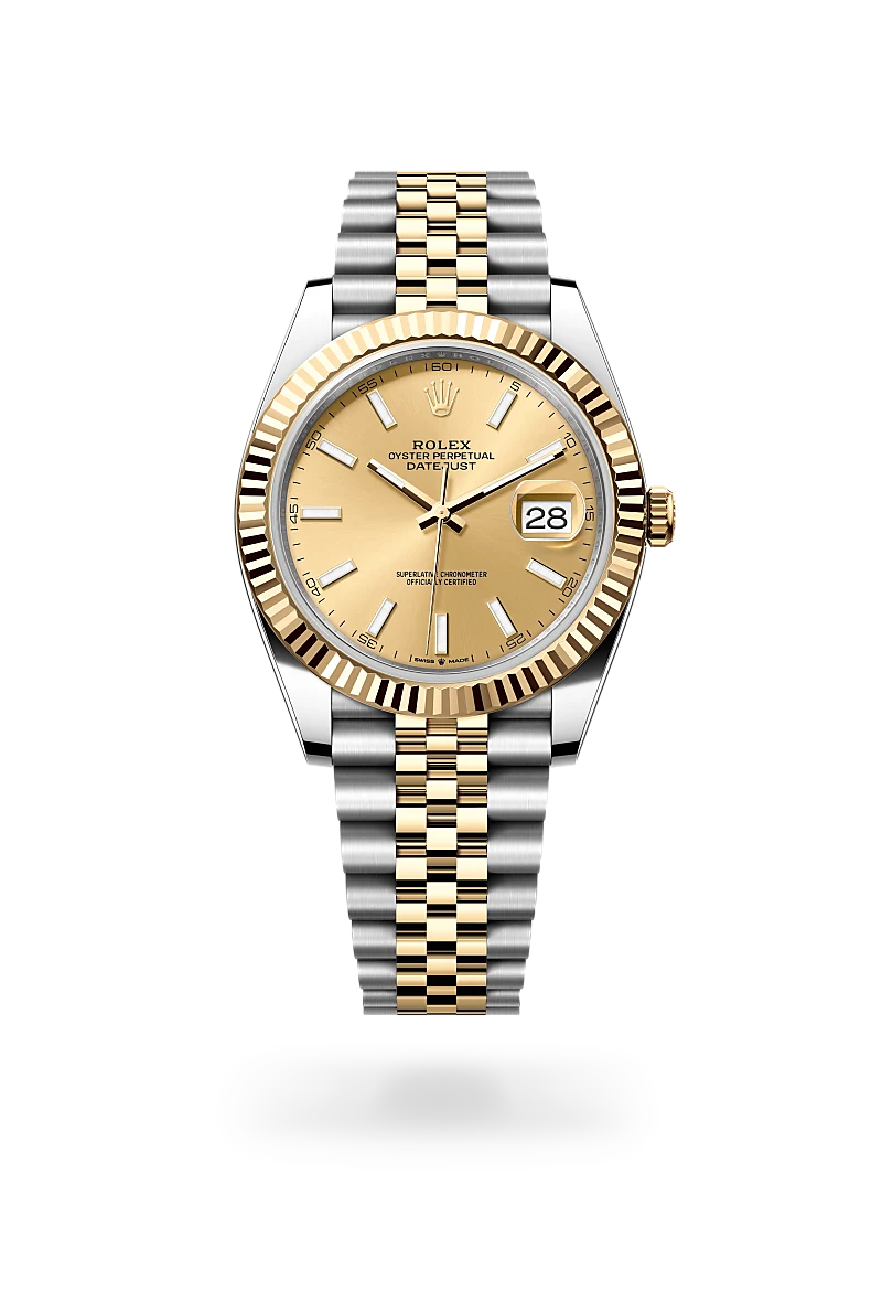 rolex datejust in yellow rolesor, m126333-0010 - howard fine jewellers