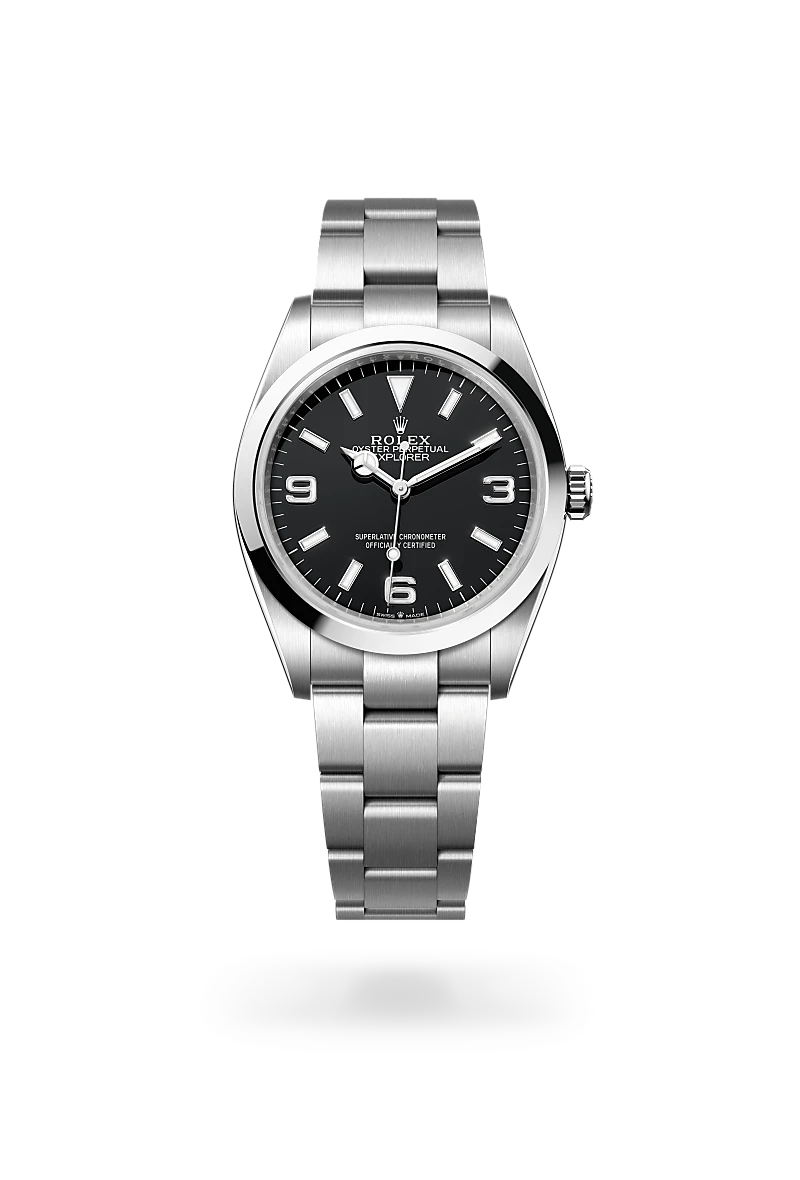 rolex explorer in oystersteel, m124270-0001 - howard fine jewellers