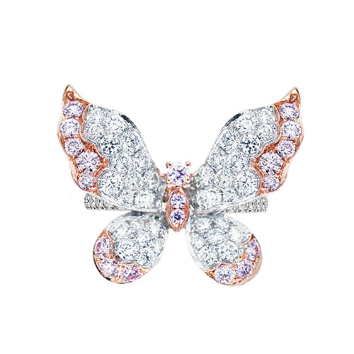 Scott West Butterfly Collection Pink Diamond Ring