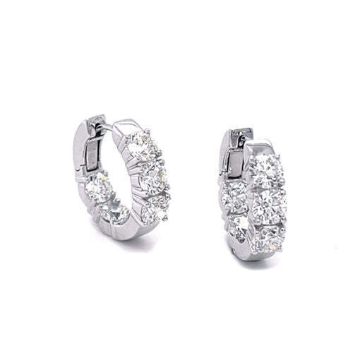 Video Thumbnail: 18k Huggie Inside-out Diamond Earrings