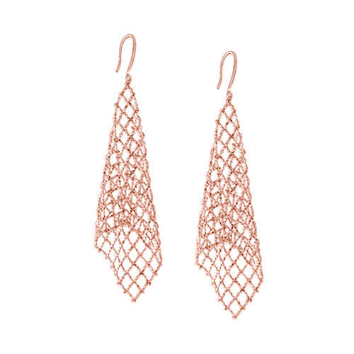 Video Thumbnail: Large Mesh Drop Earrings