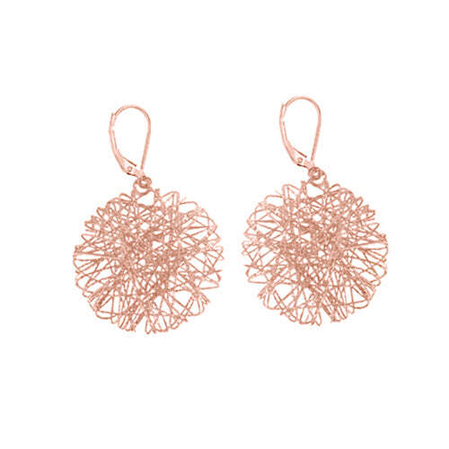 Video Thumbnail: Gold Weave Circle Drop Earrings
