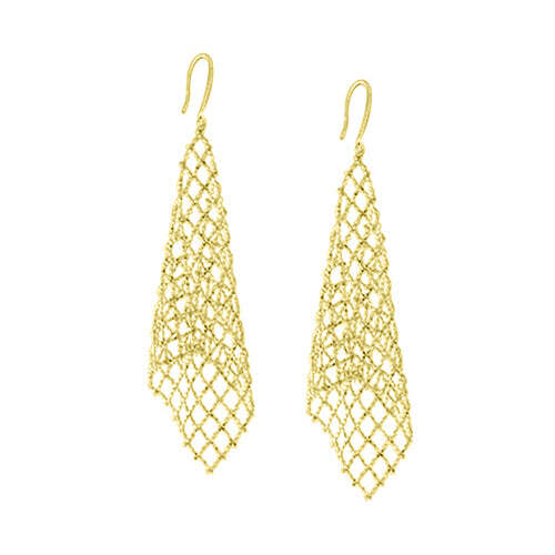 Video Thumbnail: Large Mesh Drop Earrings