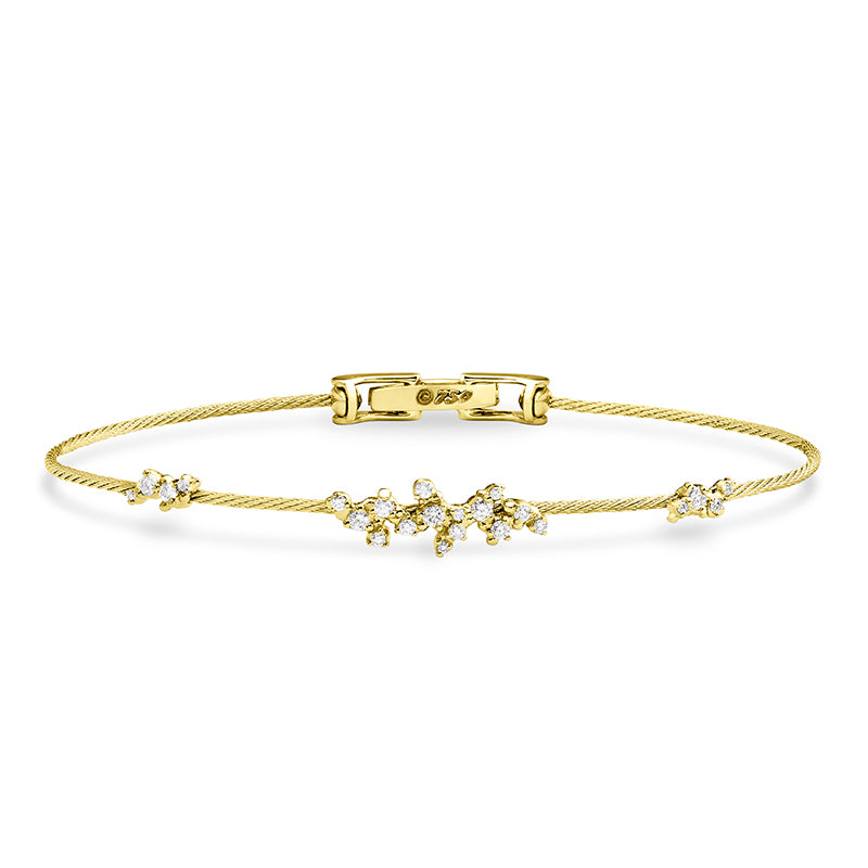 Paul Morelli Single Confetti Unity Wire 1.2mm Bracelet Yellow Gold Howard Fine Jewellers
