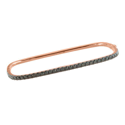 Video Thumbnail: Black Diamond Bangle Bracelet