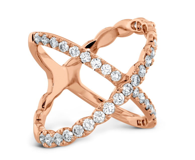 Video Thumbnail: 06 - Hearts on Fire Lorelei Criss Cross Diamond Right Hand Band