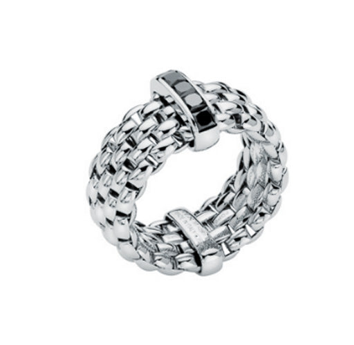 FOPE Panorama Collection Flex'it  Black Diamond Ring