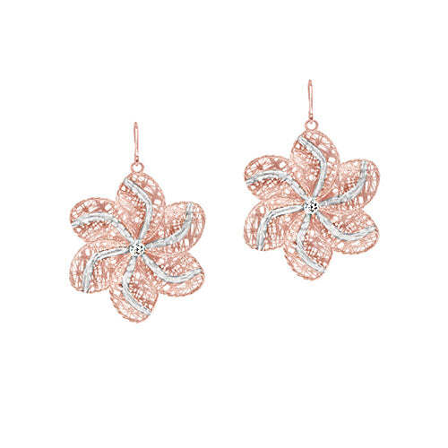 Video Thumbnail: Diamond Flower Design Earrings