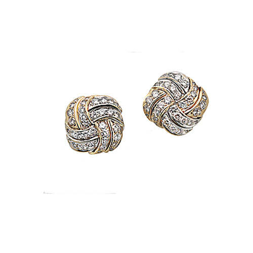 Video Thumbnail: Pre-owned Diamond Cluster Earrings